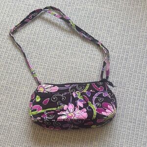 Vera Bradley Quilted Crossbody in Purple, Pink and Green